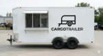 7x14 Enclosed Concession Food Trailer - Tandem Axle White - CARGOTRAILER - Image 3