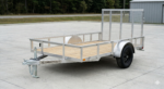 5x10 Aluminum Open Transport Trailer - Single Axle - CARGOTRAILER