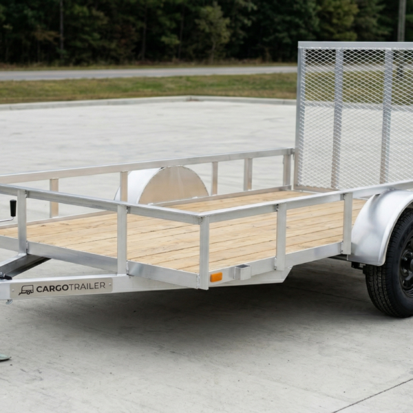 5x10 Aluminum Open Transport Trailer - Single Axle - CARGOTRAILER