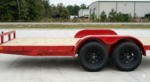 8.5x20 Flatbed Car Hauler Trailer - Tandem Axle Red - CARGOTRAILER - Image 3