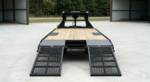 8.5x25 Gooseneck Flatbed Equipment Trailer - Tandem Dual Axle Black - CARGOTRAILER - Image 4