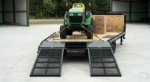 8.5x25 Gooseneck Flatbed Equipment Trailer - Tandem Dual Axle Black - CARGOTRAILER - Image 5