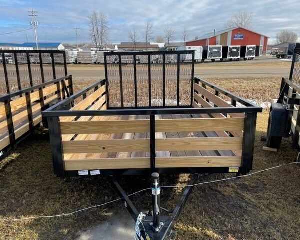 7×10 Heavy-Duty Utility Trailer – Single Axle with Wood Floor & LED Lights