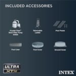 Intex Ultra XTR Frame 14′ x 42″ Round Above Ground Outdoor Swimming Pool Set with Sand Filter Pump, Ladder, Ground Cloth, and Pool Cover - Image 4