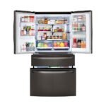 LG 30 Cu. Ft. French Door Refrigerator, 36-Inch Wide, Stainless Steel – UK Fast Gas - Image 3