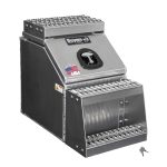 Buyers Products 28-in x 24-in x 19-in Smooth Aluminum Step Box Truck Tool Box 1705285