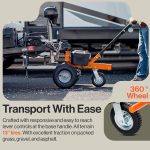 SuperHandy 2800-lb Capacity 3-Wheel Orange Steel Dolly GUO041 - Image 7