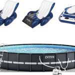 Intex Ultra XTR Round Frame Pool with Pump, Cooler, and Floats (2 Pack)