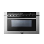 FORNO Capoliveri 24″ 1.2 cu. ft. Built-In Microwave Drawer in Stainless Steel, FMWDR3000-24