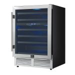 FORNO Bacchino 24-Inch Dual Zone Wine Cooler, 51-Bottle Capacity, Triple-Glass Door, Stainless Steel (FWCDR6634-24S) - Image 3