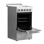 Forno Pallerno 20 in. Freestanding Electric Range, 2.05 cu. ft., 4 Elements, Stainless Steel (Model FFSEL6052-20) - Image 4