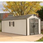 Outdoor Storage Shed 8′ x 20′ – Desert Sand – Lifetime
