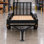 Cargotrailer 5′ x 8′ Utility Trailer – Single Axle, Wood Deck, Mesh Ramp Gate - Image 4