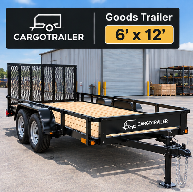 Cargotrailer 6′ x 12′ Goods Trailer