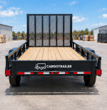 Cargotrailer 7′ x 20′ Goods Trailer – Tandem Axle, Wood Deck, Mesh Ramp Gate - Image 4