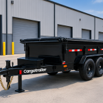 Cargotrailer 5′ x 8′ Tipper Trailer – Tandem Axle, Hydraulic Dump, Tarp Kit