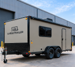 Cargotrailer 30 ft x 45 ft Camping Trailer – Tandem Axle, Full Kitchen, Rear Bed